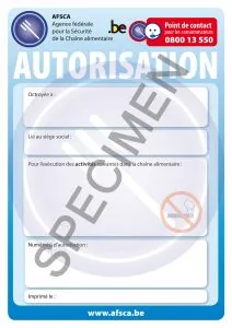 autorisation afsca